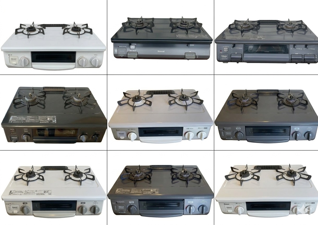 土浦市・つくば市で買取したガスコンロ。茨城県内で実際に買取したリンナイやパロマなどのガスコンロ買取実績一覧。