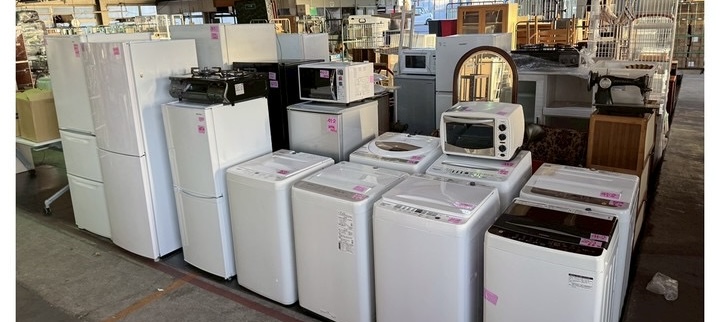 筑波大学の宿舎・アパート退去で回収した冷蔵庫や洗濯機などの家電